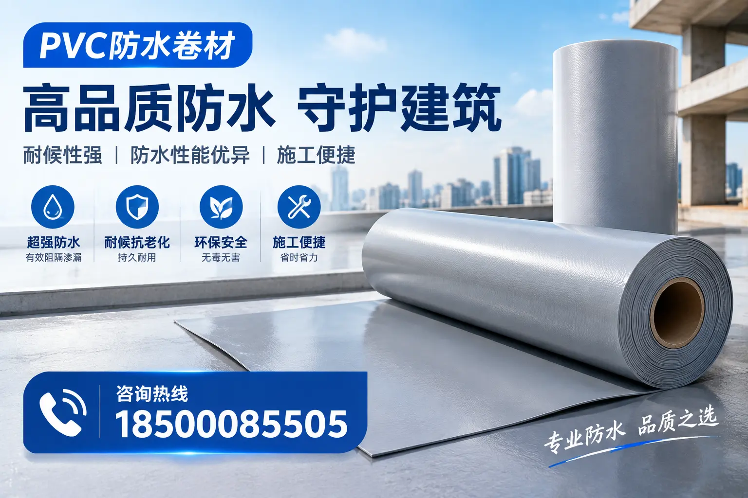PVC防水卷材的防水效果评测，适合大庆的科学依据